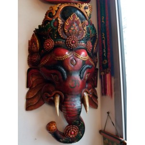 Ganesh fait en bois