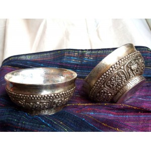 Small silver bowls